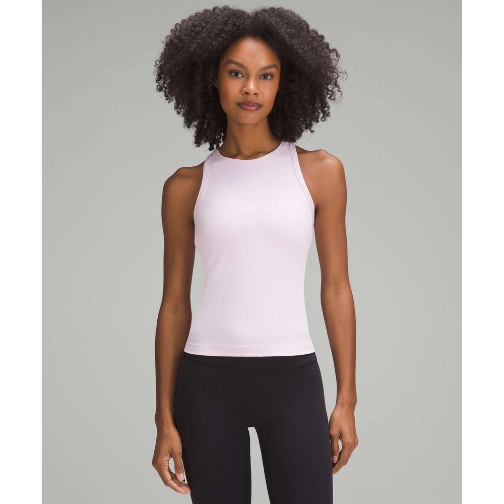 Lululemon Align Waist-Length Racerback Tank Top Pink W1DSPS Size 8